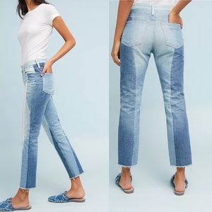 AG The Isabella High-Rise Cropped Fray Jeans - 29